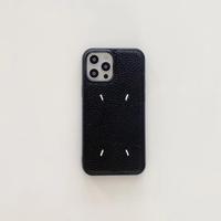 Étui de protection en similicuir gaufré de luxe, simple et tendance, pour iPhone 15, 16, 14, 13, 12, 11 Pro Max