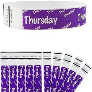 Buntes Großhandel druckbares Tyvek Armband für Veranstaltung - Product Image 6