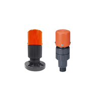Vanne de purge manuelle en PVC/CPVC pour bowling, filetages NPT/BSPT/BSPF, base à bride ASTM, DN50, BV-U, moyenne pression
