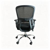 Chaise de bureau ergonomique en maille, avec accoudoirs fixes et hauteur réglable, pivotante, pour personnel, approvisionnement direct usine, vente en gros