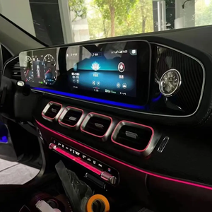 Embellecedor de ventilación de salida de aire de Control Central ABS, 4 Uds., luz ambiental de ventilación frontal LED de 64 colores para Mercedes Benz GLE/<span class=keywords><strong>GLS</strong></span> X167 W167 - Product Image 5