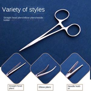 Pinset Hemostat Presisi Grosir, Penjepit Pengunci, Penjepit Hemostat Lurus, Pinset Pancing Lengkung dari Baja Tahan Karat - Product Image 1