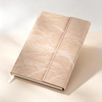 Carnet de notes Youngs OEM A5 en cuir PU, reliure cousue, 100 feuilles, pour procès-verbaux de réunion - Cadeau de bureau, bloc-notes personnalisé avec logo