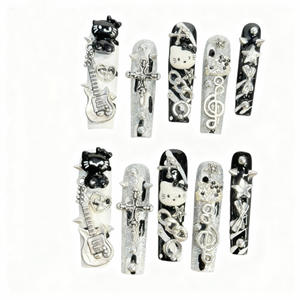 เพ้นท์เล็บสไตล์พังก์ ดีไซน์สองมิติ งานแฮนด์เมด วัสดุเรซิ่นแบบถอดออกได้ ได้รับการรับรองมาตรฐาน CE ยี่ห้อ Onr - Product Image 5