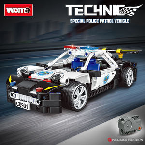WOMA TOYS C0901 ensamblar coche bloque de construcción ladrillo juguete policía modelo coche educativo niños chico juguete - Product Image 6