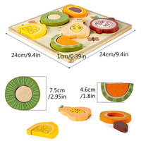Vente en gros de jeux éducatifs en bois pour enfants de 4 à 6 ans, puzzle 3D d'animaux de dessin animé, jeux préscolaires Montessori