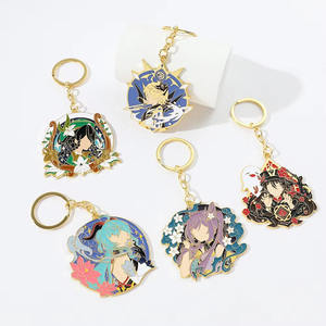 Porte-clés en métal de la série télévisée américaine Upside Down, style <span class=keywords><strong>horreur</strong></span> et <span class=keywords><strong>thriller</strong></span>, émail doux, en stock, vente en gros - Product Image 4