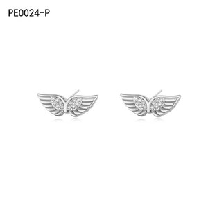 Fashion <b>Earrings</b> with Zirconia Stud PE0024 for Women High Quality Jewelry - Product Image 2