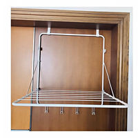 Séchoir à linge mural pliable le plus vendu, étendoir suspendu sur porte pour cuisine et salle de bain, utilisation polyvalente