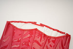 Nouveau PU fermeture éclair Corset ventre ceinture ceinture ventre ceinture ceinture taille à l'extérieur porter court Shapewear femmes - Product Image 5