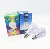 Ampoule miniature incandescente électrostatique transparente E27 B22 220v 110v A55 A60 100w