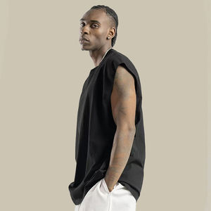 เสื้อกั๊กไหมพรมแขนกุดผู้ชาย ไซส์ใหญ่ ผ้าฝ้าย 100% สไตล์ลำลอง ทรงหลวม คอกลม พิมพ์ลายซิลค์สกรีน ลาย 3 มิติ ระบายอากาศได้ดี - Product Image 5