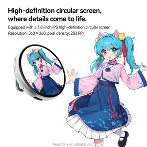 Beambox Healing Black Tech Toy Safe Gift Choice Smart Dynamic Electronic Badge Touch Screen IPS AI Switch Anime Photos <span class=keywords><strong>Otaku</strong></span> No - Product Image 4