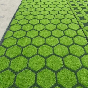 <span class=keywords><strong>Gazon</strong></span> synthétique 3D à motifs, revêtement de sol en herbe artificielle 25 mm, <span class=keywords><strong>gazon</strong></span> synthétique durable pour usage extérieur et décoration - Product Image 5