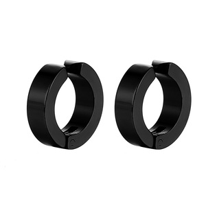 Boucles d'oreilles clips en acier inoxydable pour hommes Shuangshuo, sans perçage, fausses cartilages, accessoires de bijoux en gros - Product Image 6
