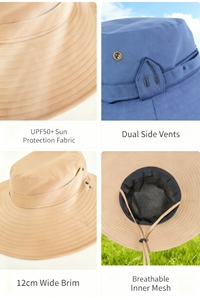 Chapeau <span class=keywords><strong>de</strong></span> <span class=keywords><strong>randonnée</strong></span> en maille respirante pour les sentiers climatiques chauds, la <span class=keywords><strong>randonnée</strong></span> dans le désert et les activités <span class=keywords><strong>de</strong></span> plein air à haute température - Product Image 4