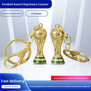 ميدالية مفاتيح رياضية 2026 بتصميم كأس كرة القدم للولايات المتحدة وكندا والمكسيك، تصميم مجاني، تغليف قياسي، قلادة للمشجعين، هدية صغيرة، للتجارة عبر الحدود - Product Image 2