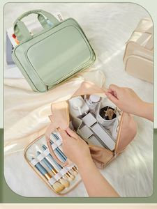 Sac de maquillage à roulettes, organiseur de cosmétiques de voyage, trousse de toilette pour femmes - Product Image 5