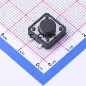 TS-KG1103S-BB60F Tactile Switch SMD Switch Single Pole Single Throw Round Button 2.5N Vertical Mount - Product Image 1