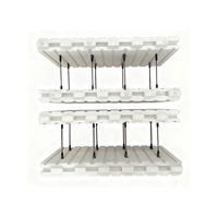 Système de construction en polystyrène extrudé EPS ICF, matériau de construction ICF, bloc ICF résistant au feu, écoénergétique, épaisseur 10 mm, marque RSC