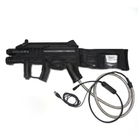 Maison hantée 4 pistolet léger pistolet de jeu d'arcade modifié en pistolets légers USB avec 4 capteurs LED pour jeu de tir PC avec recul de choc