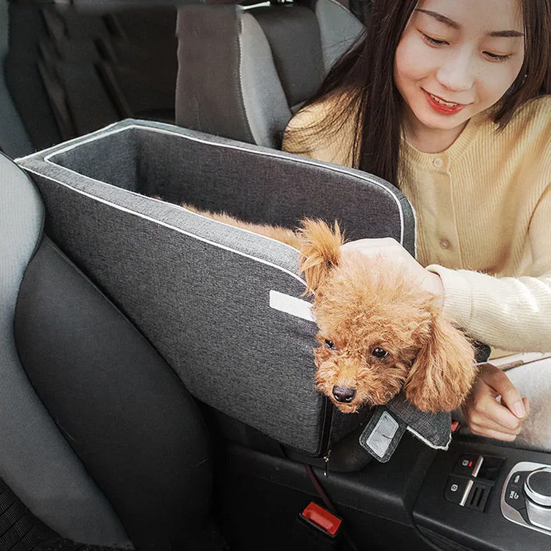 Penutup tempat tidur hewan peliharaan, pelindung tempat duduk anjing mobil Pusat lipat
