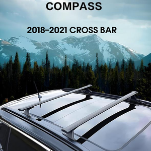 Barras Transversales para Techo de Auto JOESHIER, Aleación de Aluminio, Capacidad de Carga 100 kg + Equipaje, Rieles Portaequipajes, Instalación para Jeep Compass 2018-2021 - Product Image 6