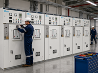 Armoire de Commutation Haute Tension Triphasée en Acier Galvanisé CNKEEYA XGN66-12 12kV IP65 pour Distribution d'Énergie Industrielle