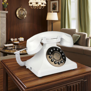 Téléphone ancien de style rétro europé<span class=keywords><strong>en</strong></span> Labada Modèle 8606 Bouton d'accueil de style américain Téléphone filaire à cadran rotatif à l'ancienne - Product Image 6