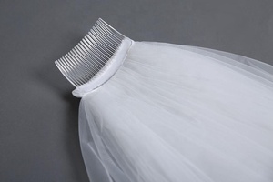 Voile de mariée de haute qualité, nouveau design, 3 m, voile de mariée en dentelle, voile de mariée à traîne - Product Image 5