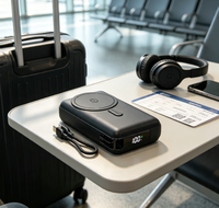 Batterie externe magnétique tendance 2026 de 20000 mAh, recharge sans fil portable pour iPhone, prise en charge de la personnalisation OEM et ODM