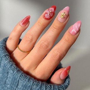 <span class=keywords><strong>Uñas</strong></span> Postizas Acrílicas <span class=keywords><strong>Adhesivas</strong></span> de Diseño de Lujo, Hechas a Mano, <span class=keywords><strong>Uñas</strong></span> Artificiales - Product Image 3