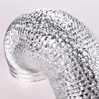Tuyau de fumée d'huile double couche Conduit d'air flexible en feuille d'aluminium