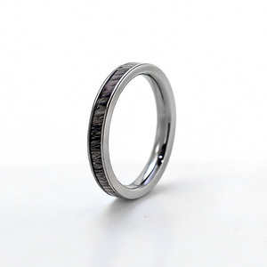 Custom <b>Rings</b> Pure <b>Titanium</b> Unisex Geometric Stackable Jewelry Gift - Product Image 4