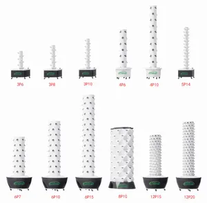 Lyine 2024 OEM Comercial Aeroponic Tower Garden Greenhouse Vertical Hydroponic Growing Systems farming for home use