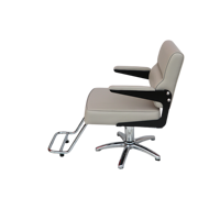 [ECCLIM]JACOB No.26 EC-005 Fauteuil de salon de coiffure en acier inoxydable, mobilier commercial, design moderne, léger et de qualité supérieure, idéal pour les voyages