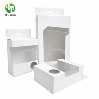 Boîtes en carton pour emballage d'écouteurs, vente en gros, boîte Euro Slot avec fenêtre transparente pour mini-enceintes sans fil, personnalisables en gros