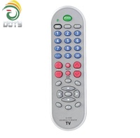 Télécommande universelle infrarouge DT-Q-X33E avec apprentissage automatique, design en plastique, piles AAA, portée de 10 m, compatible avec 5000 marques de téléviseurs