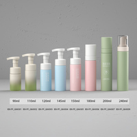 Vente en gros de flacons pulvérisateurs ronds en plastique PET de 90 ml à 240 ml avec pulvérisateur à fine brume pour shampooing et gel douche, emballage en gros
