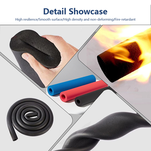 Tubo de <span class=keywords><strong>Aislamiento</strong></span> de Espuma de Goma NBR Funas de 25 mm de Espesor, <span class=keywords><strong>Cubierta</strong></span> de Tubería de Celda Cerrada para Tuberías de Agua Fría y Líneas Refrigeradas - Product Image 6