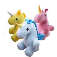 Peluche licorne douce personnalisable, design personnalisé, broderie, poupée en peluche, rembourrage en coton PP