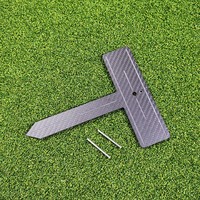 SwingPerfect Golf Outil d'alignement de putting en forme de T miniature en fibre de carbone, ambidextre, à flexion rigide, rotatif, pour entraînement de visée carrée