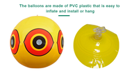Vente du fabricant, ensemble de ballons anti-oiseaux écologiques, ballons gonflables pour dissuader les oiseaux, pour la protection des cultures/vergers contre les nuisibles