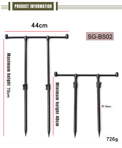 Selco, alarma de mordedura de acero de aluminio, soporte para caña de pescar, soporte eficiente para caña de pescar de carpa - Product Image 5