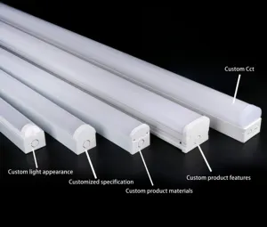Custom led batten tubo di luce su misura luce lineare personalizzato Cabinet luci personalizzate per magazzino ufficio supermercato interno