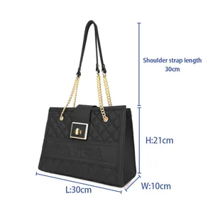 2023 Big Leather Women's Crossbody Bags Classic Top Handle Handbags for Women Fashion Large Capacity Casual Ladies Purse