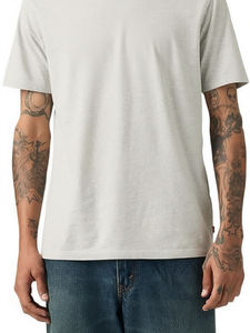 Camiseta Oversize de Algodón 100% Pesado para Hombre, Cuello Redondo, Manga Corta, Estilo Casual Urbano - Product Image 1