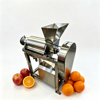Industriële automatische fruitpers van roestvrij staal voor watermeloen, ananas en ander fruit / spiraalvormige koudpers sapcentrifuge