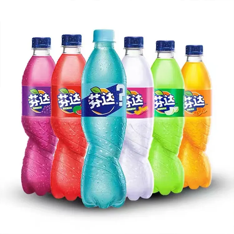 Soda Drinks 500ml Carbonated Drinks Multiple Fruity Flavor Fanta