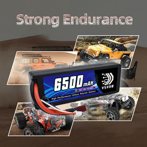 VSVAW Lipo 2S 7.6V batteria 6500mAh 65C serie di corse custodia rigida con T Deans Plug per RC auto barca evasore auto veicolo camion Buggy - Product Image 2